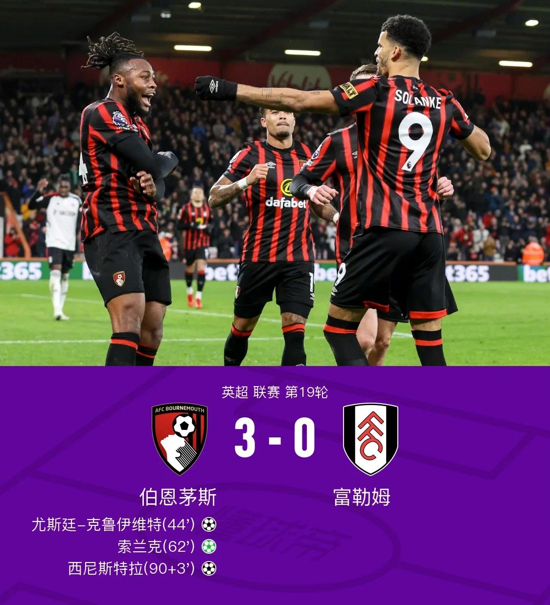 关于曼联客场1-0战胜伯恩茅斯，继续保持英超榜首位置的信息